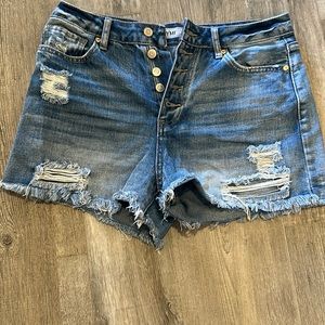 High waisted 5 button shorts